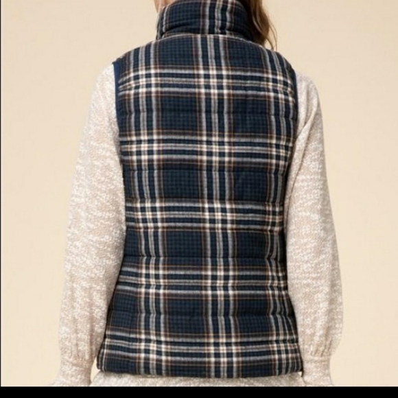 Entro New Haven Plaid Vest Womens - Picture 3 of 8